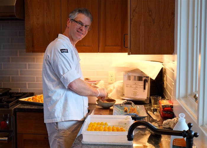 Gloucester Stage party Chef Matt Beach c Kim Smith