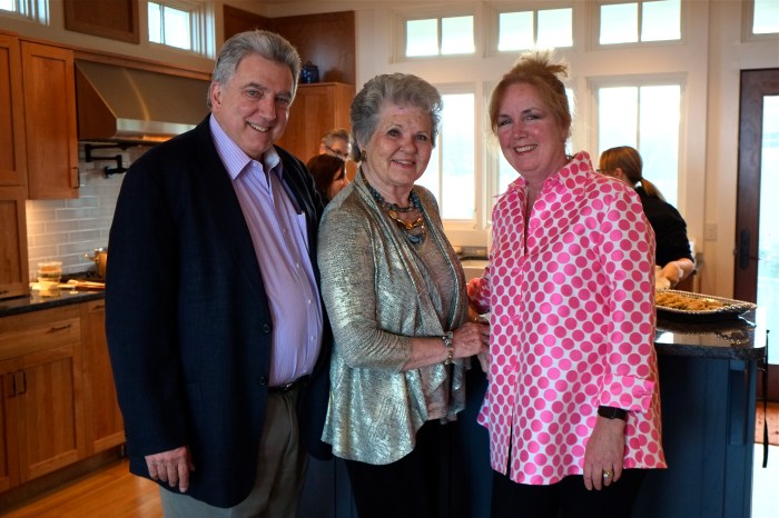 Gloucester Stage party Tom Burger, Andree, Bea Waring c Kim Smith