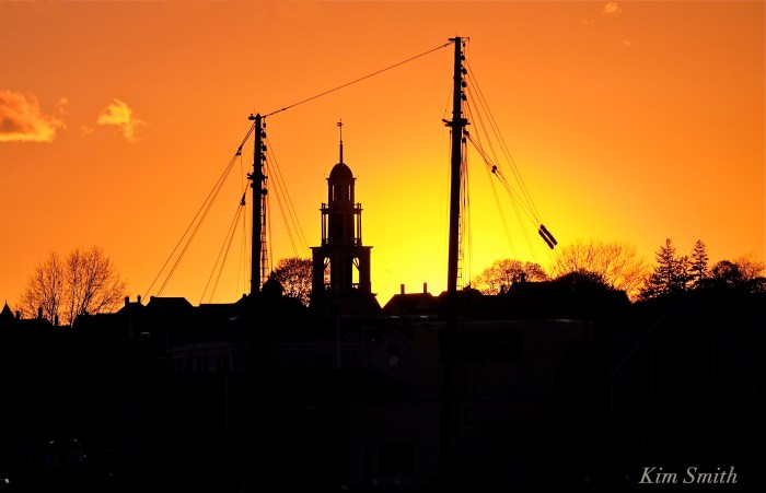 Gloucester UU Church Schooner Adventure sunset c Kim Smith.
