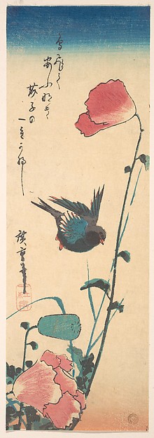 Hiroshige Poppy and Sparrow MET