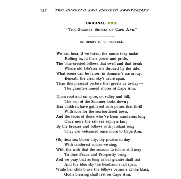 Lane ode 1892 program