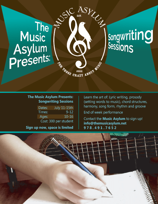 MA Songwriting Poster