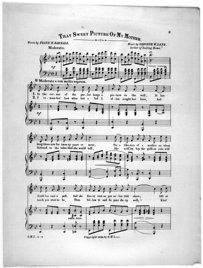 That sweet picture of my mother 1