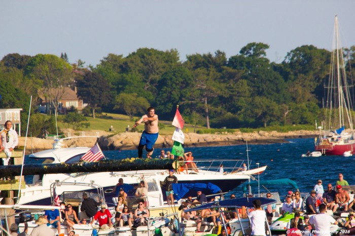 June 26, 2016 Kyle Barry about to grab the flag