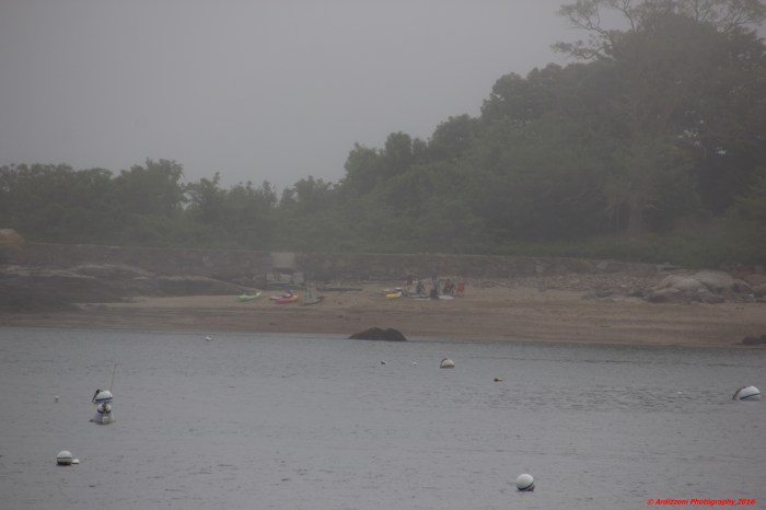 June 4, 2016 kayaks in the fog at 10 pund island