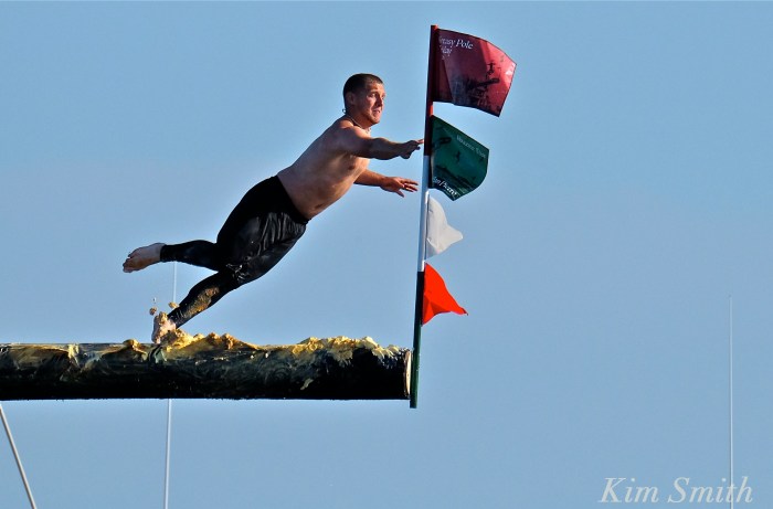 Michael Sanfillipo Friday Greasy pole Champion 2016 -1 copyright Kim Smith