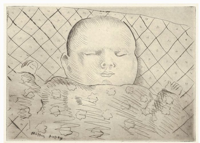 Milton Avery March drypoint 1933