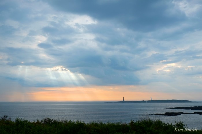 Thacher Island storm Twin Light copyright Kim Smith