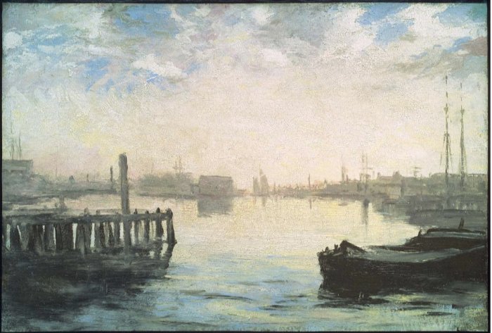William Morris Hunt Gloucester Harbor MFA 1877