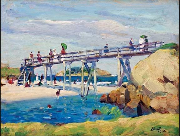 8 point 5 by 10 three quarters 1912 leon kroll