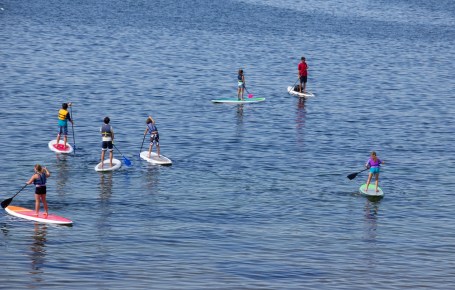 July 25, 2016 early morning Stand Up Paddling Class