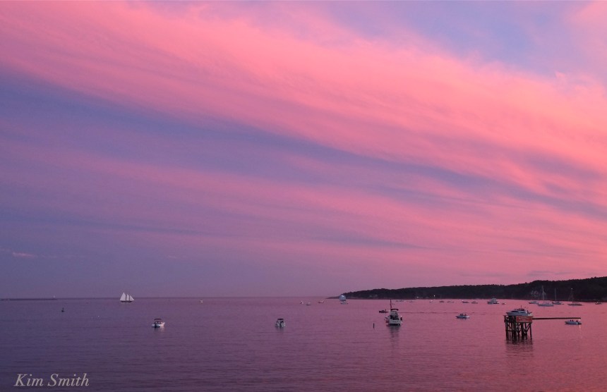 Pavilion Beach Sunset Gloucester Greasy Pole Thomas Lannon copyright Kim Smith