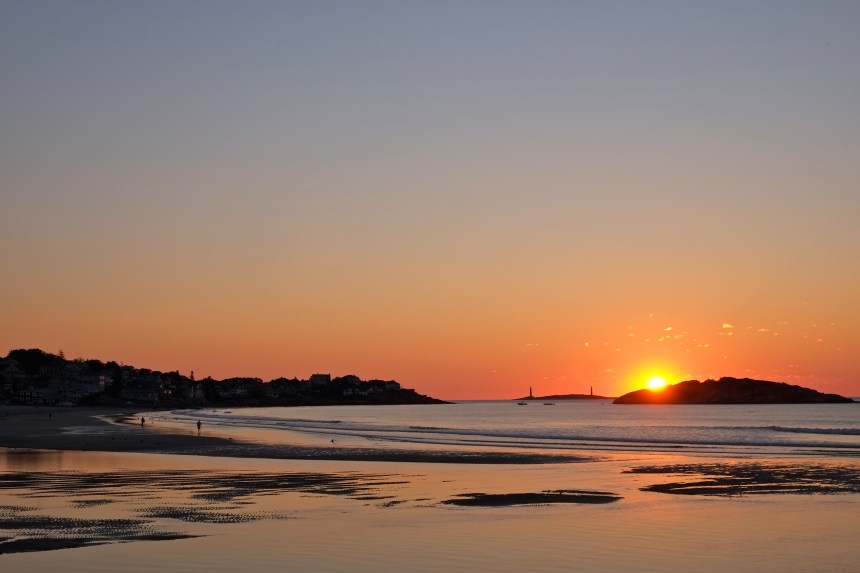 Good Harbor Beach sunrise August 9, 2016 copyright Kim Smith