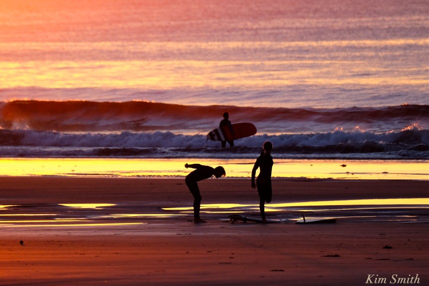 Good Harbor Beach surfers -2 Auguest 30, 2016 copyright Kim Smith