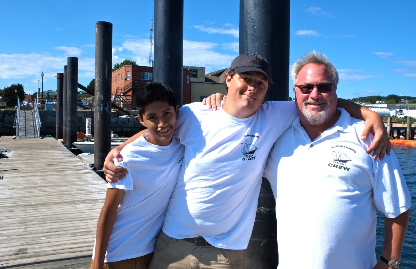 Brett Nick Max Ramsey Gloucester Schooner Fest welcome 2016 copyright Kim Smith