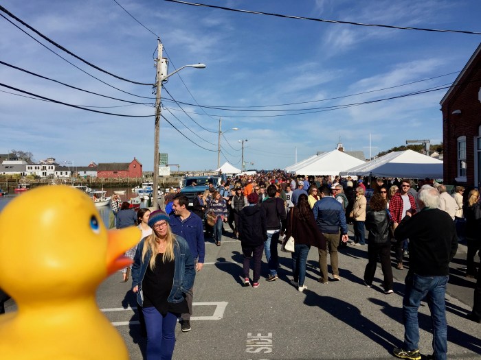 The crowds at Harvestfest