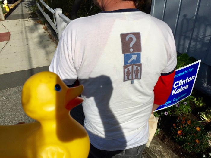 and a cheeseburger. (not shown). No one ever asks me what my T-Shirt is about. So disappointing.