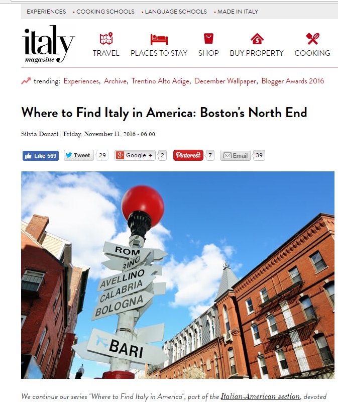 Where to find Italy in America - Boston's North End