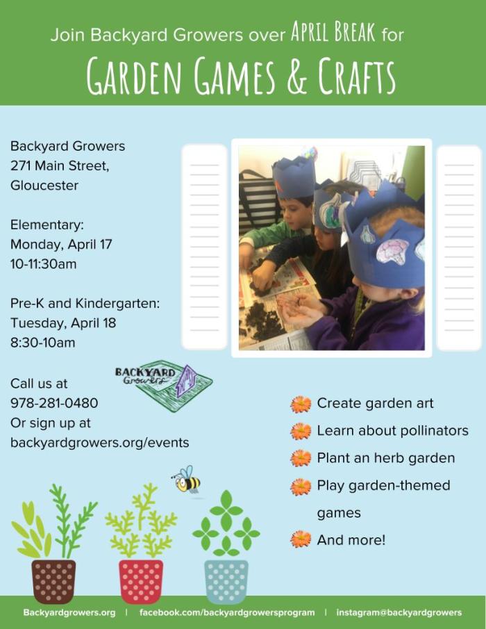 April Break Programming