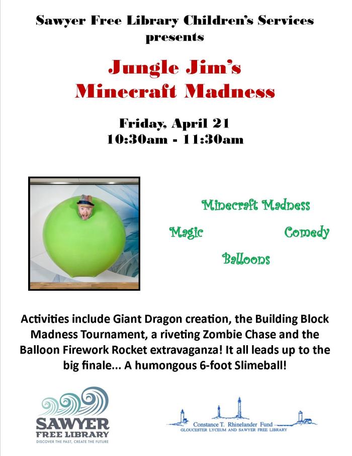 Jungle Jim Minecraft Flyer 2017