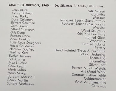 1960 craft exhibition
