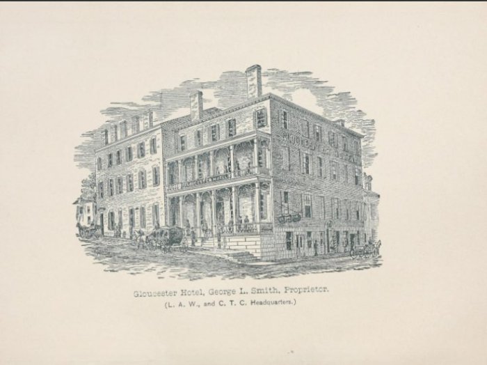 Gloucester Hotel 1885 Washington and Main