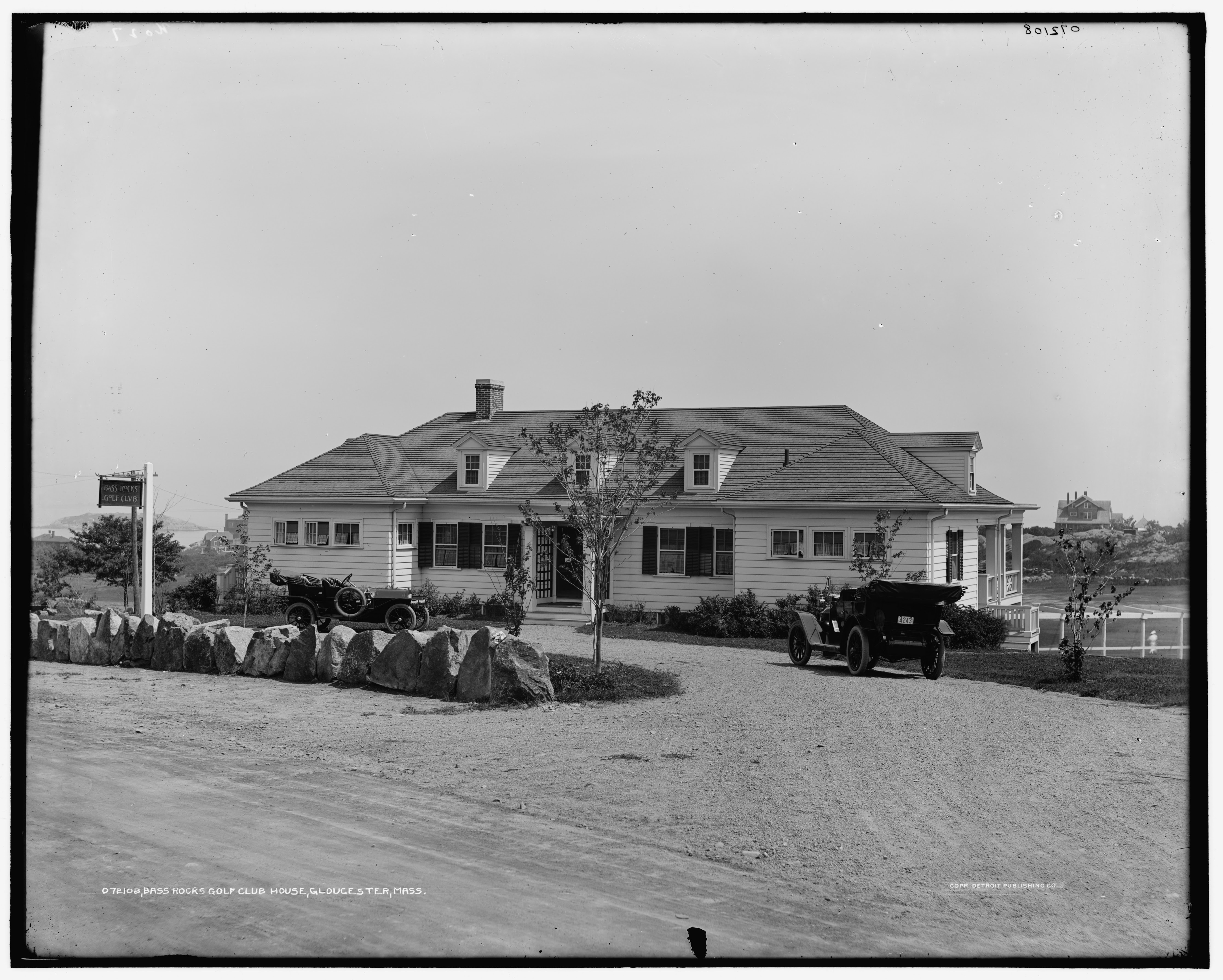 bass rocks golf club loc detroit publishing co ca1910 on license plate small size