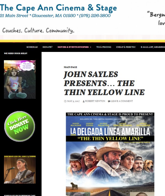 John Sayles The Thin Yellow Line