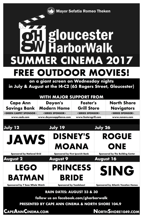 HarborWalk Summer Cinema 2017 poster