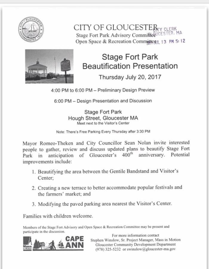 stage fort invite tonight 4-6PM