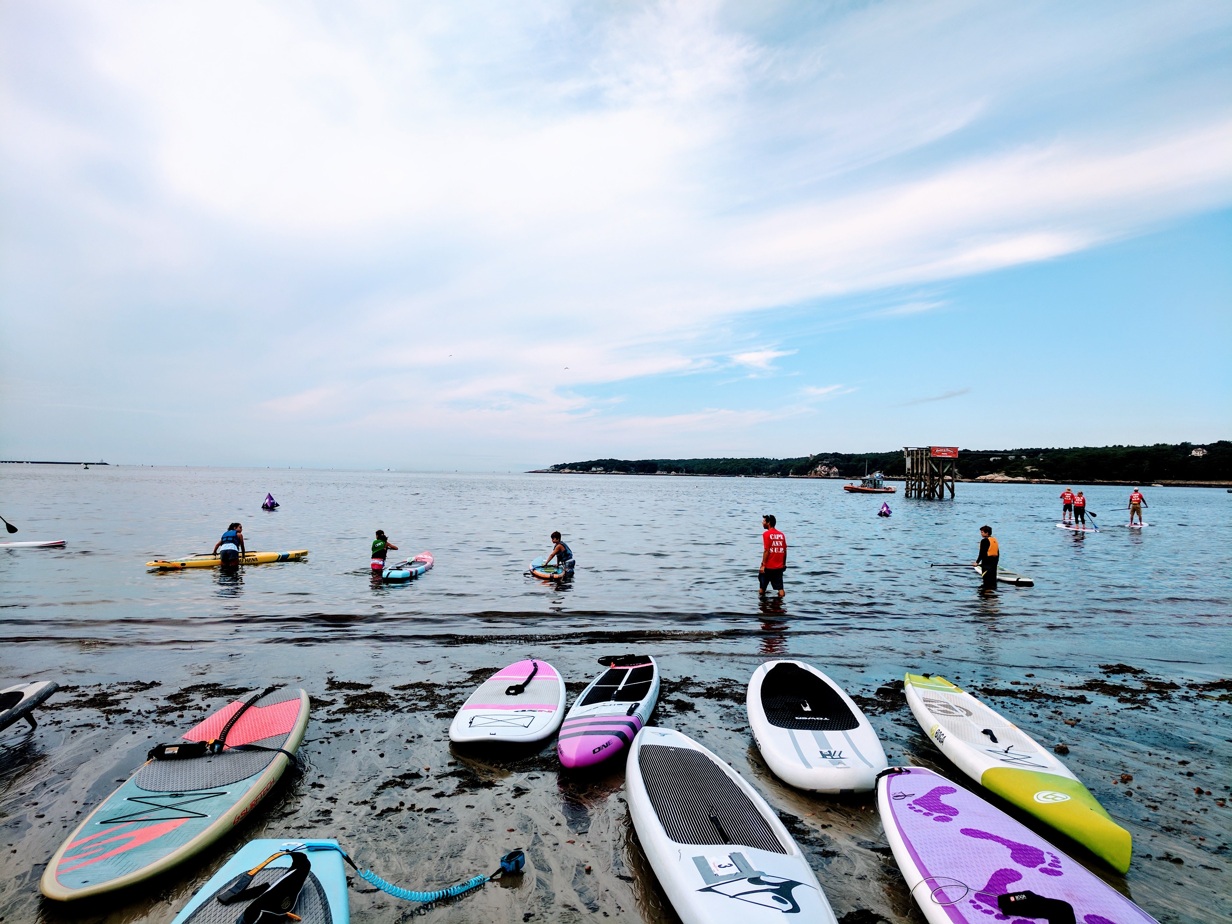 Cape Ann SUP SUPahBowl start of kids race