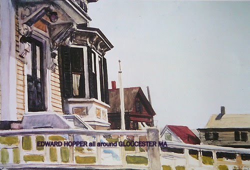 Edward Hopper Parkhurst's House Captain's House 1924 watercolor private collection 100+ Gloucester homes and vistas inspired Hopper