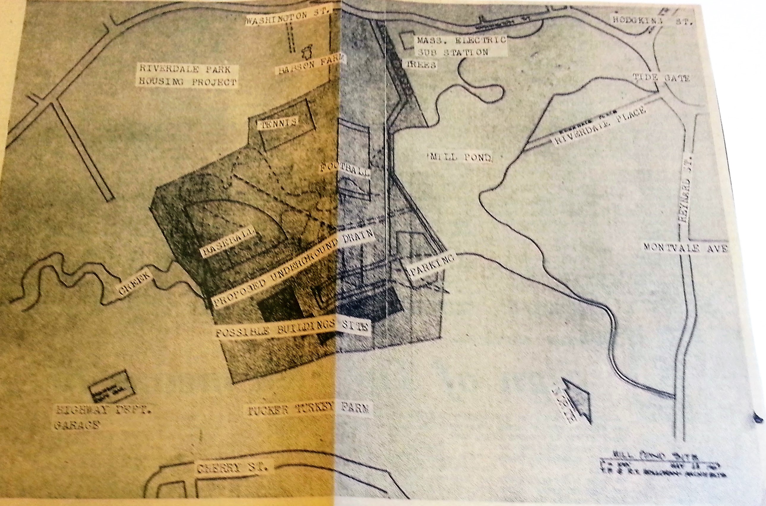 Before O'Maley - early proposal Mill River site for new middle school