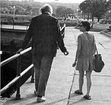 Charles Olson and Ann Charters walking on the Boulevard in Gloucester, Mass,1967 Photo credit Sam Charters. Author information from Small Press Distribution (SPD), spdbooks