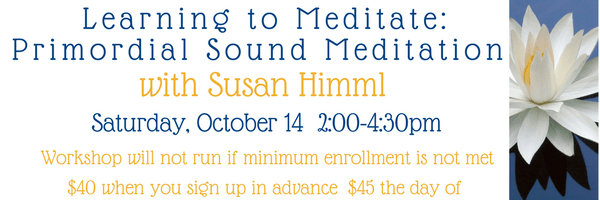 learning to meditate with susan