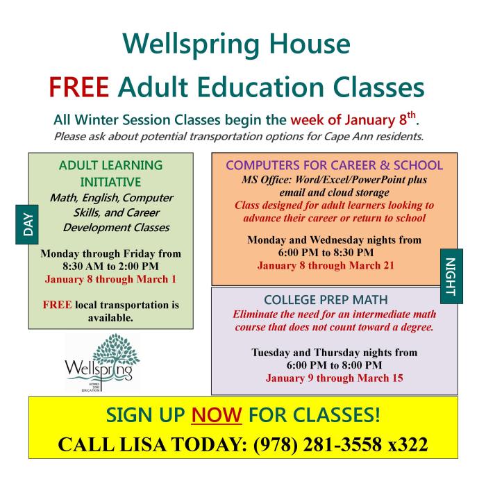 Winter 2018 ALI &amp; College Prep Math Combo 8x8 flyer