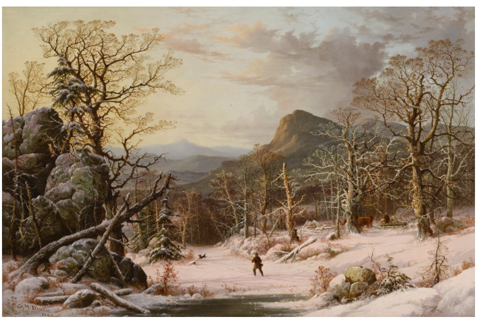 Berkshire Museum George Henry Durrie Hunter in Winter Wood Sothebys lot 11