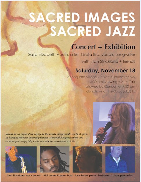 Sacred Images Sacred Jazz concert and exhibition