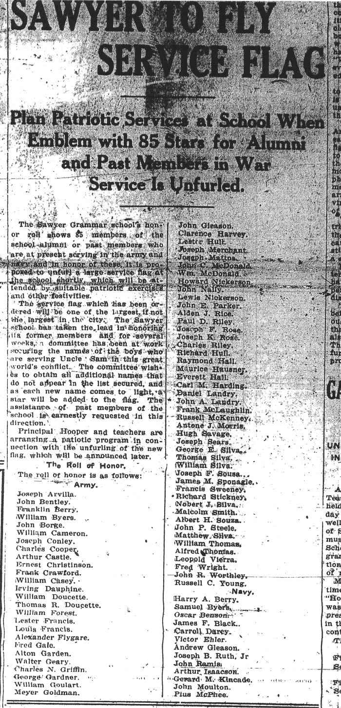 Service Flag Nov 1917