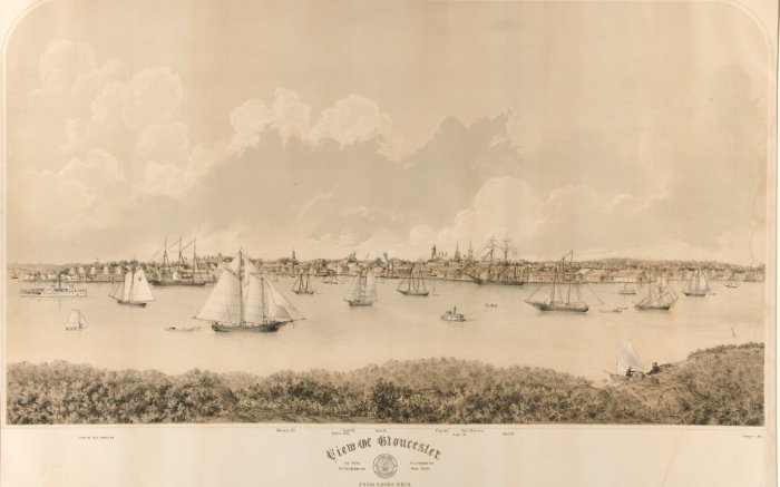 view of gloucester from rocky neck