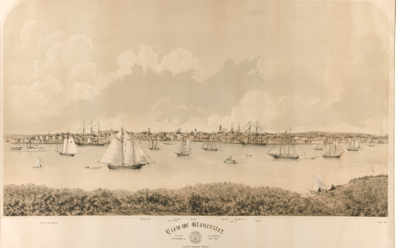 view of gloucester from rocky neck