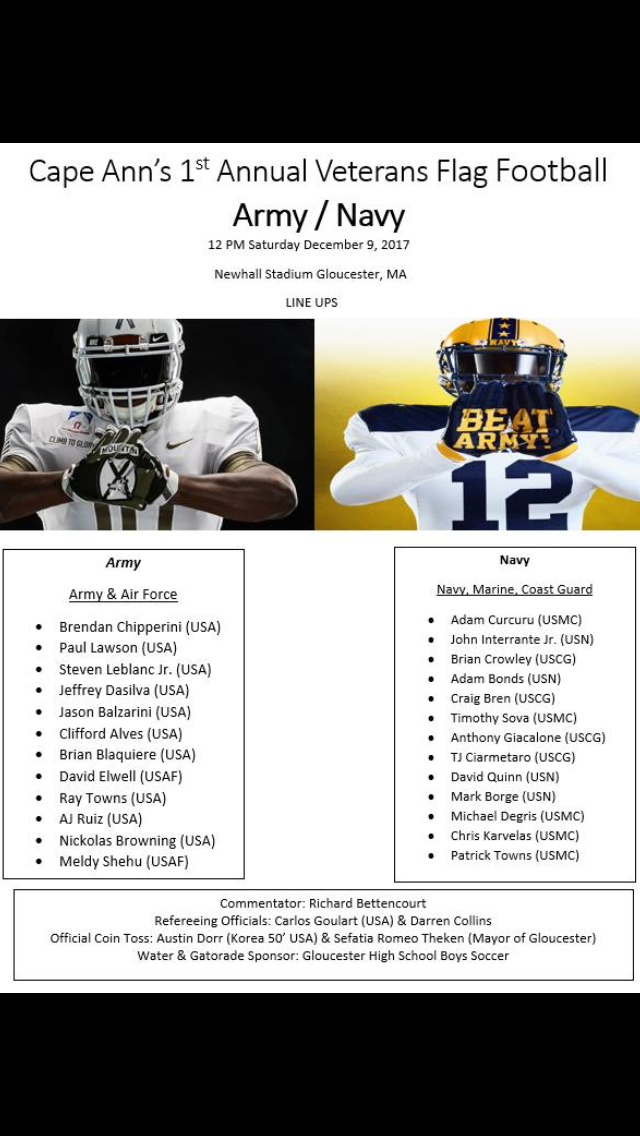 Army Navy Flag Football at Newell