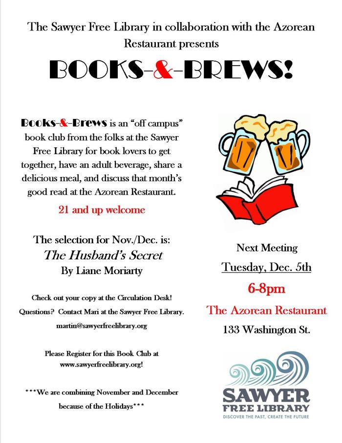 Books and Brews November 2017 flyer