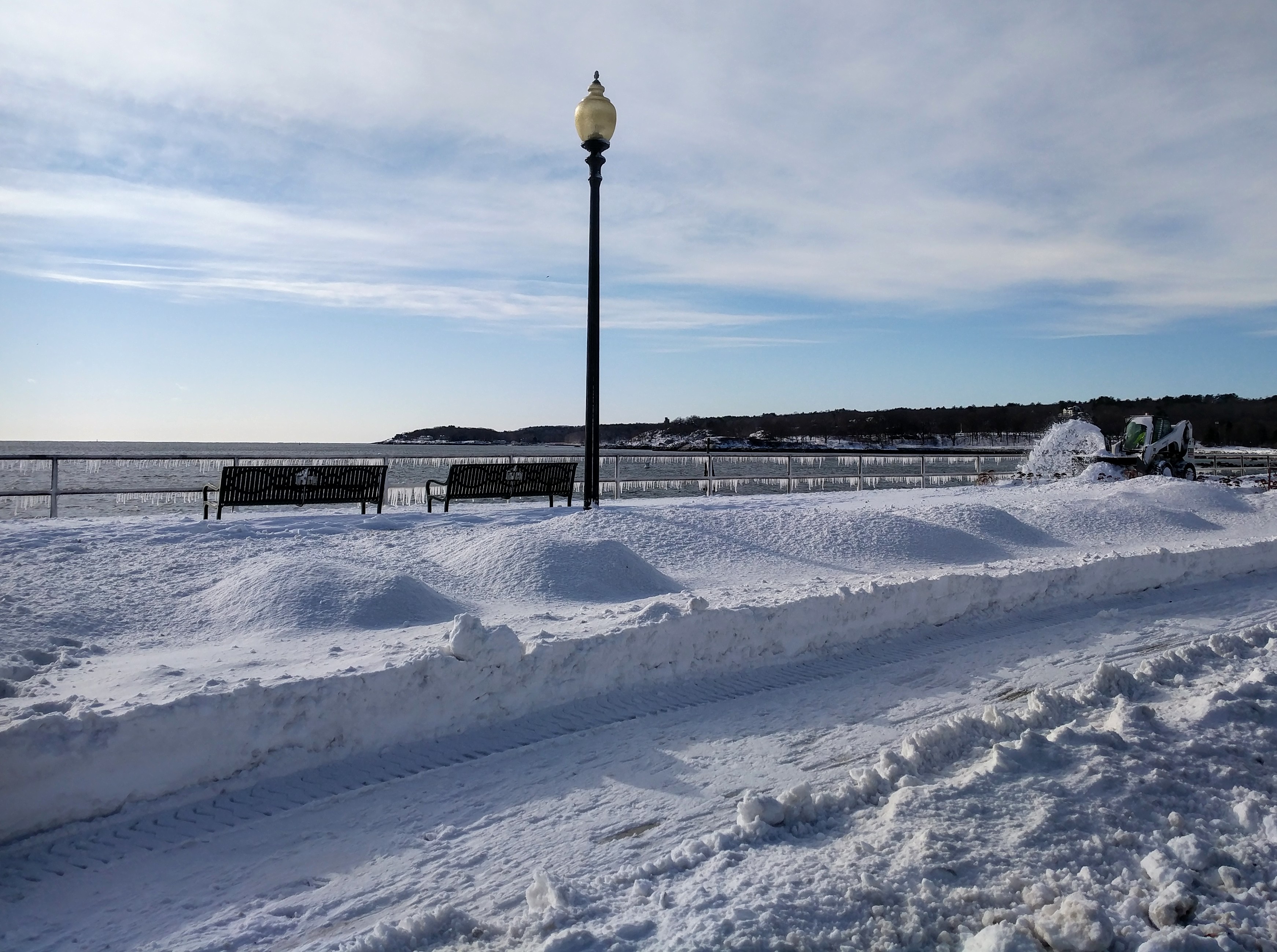 CLEAN UP AFTER STORM Stacy Boulevard sidewalk snow plow on ocean path GLOUCESTER MA.jpg