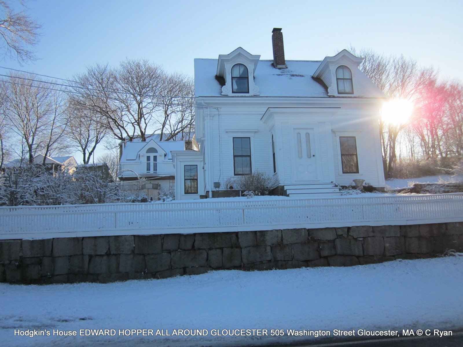 EDWARD HOPPER all around Gloucester Hodgkin's House 505 Washington Street GLOUCESTER MA© c ryan