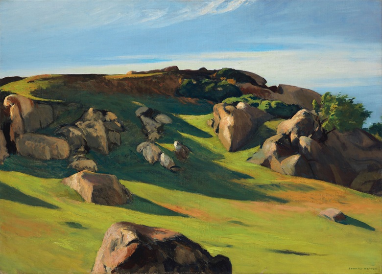 Edward hopper Cape Ann Pasture ©Christies photograph 2017