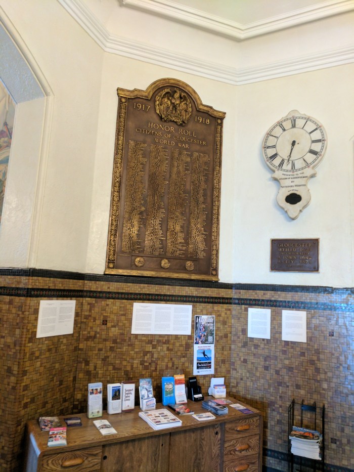 photo after poor bronze plaque cleaning splotchy © C Ryan 20170719