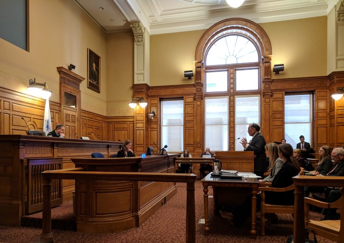 Attorney Lee for Museum- Boston MA John Adams Courthouse -Berkshire Museum deaccession case oral arguments before SJO Justice Judge Lowy_Mar 20 2018 _102144 © catherine ryan (20)