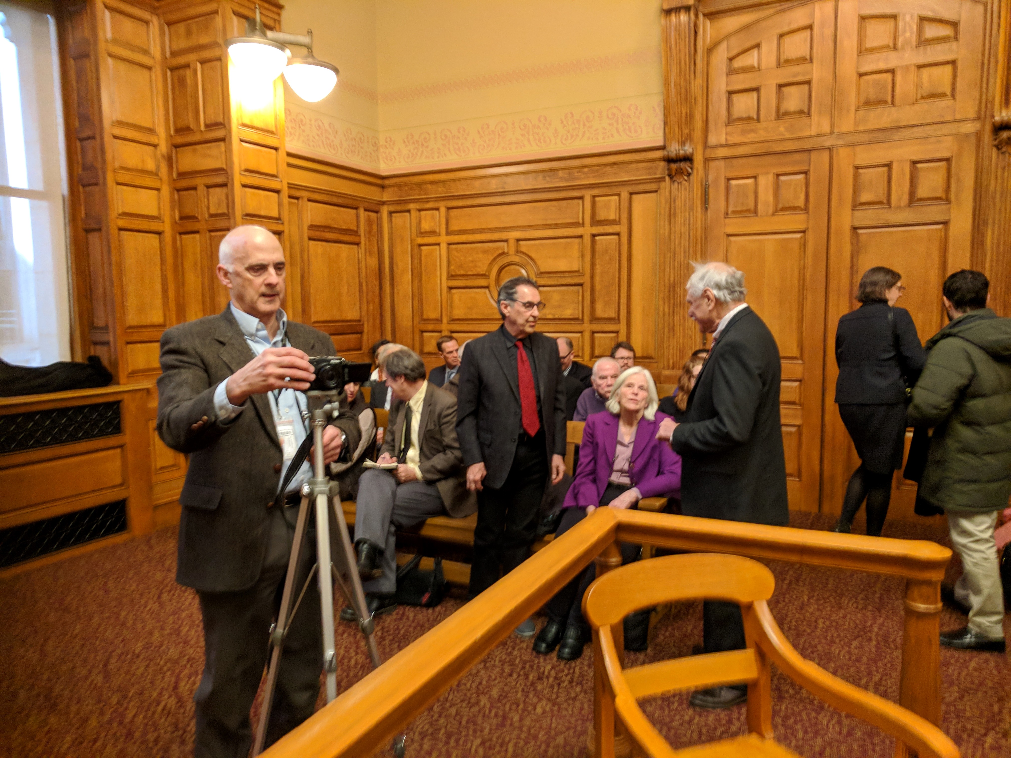 BERKSHIRE EAGLE LARRY PARNASS Boston MA John Adams Courthouse -Berkshire Museum deaccession case oral arguments before SJO Justice Judge Lowy_Mar 20 2018 _102144 © catherine ryan (14)