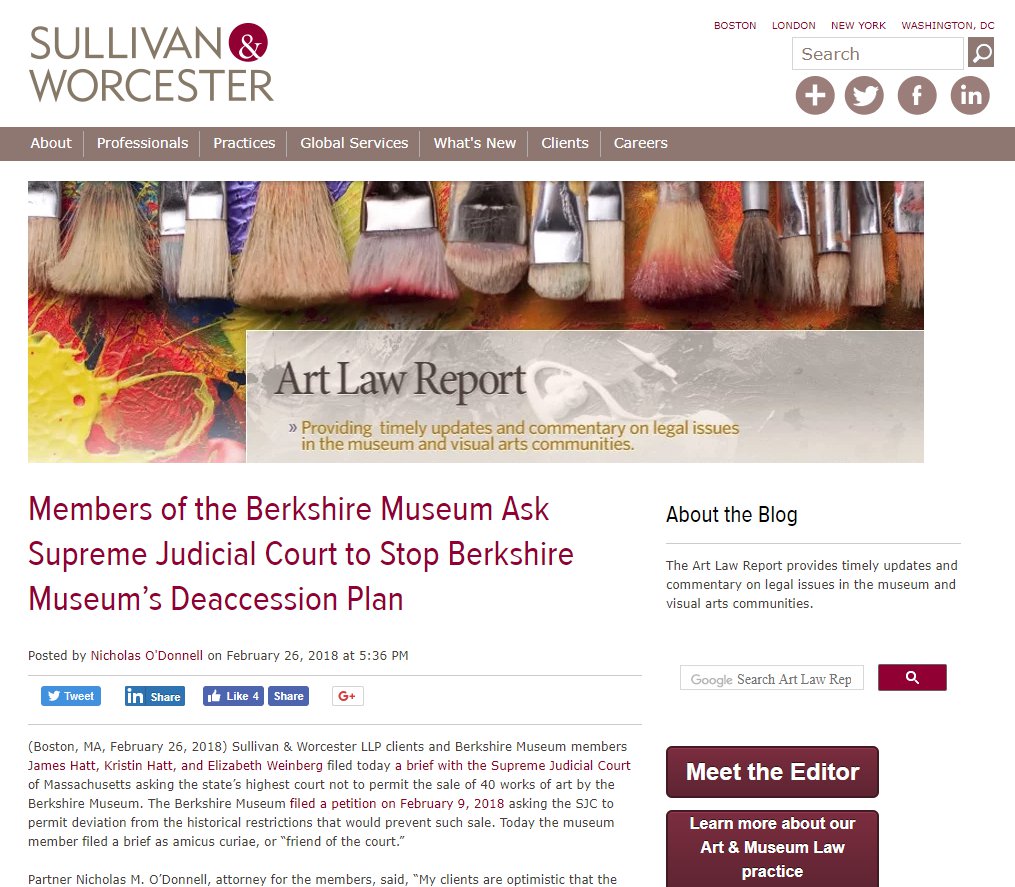 Sullivan & Worcester Berkshire Museum